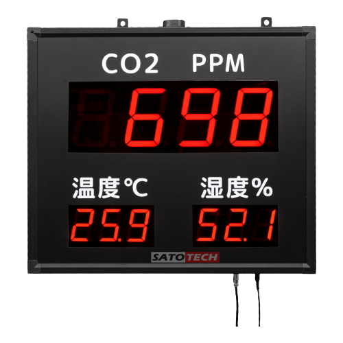 大型CO2表示器モニターHJ-CO2-LED100