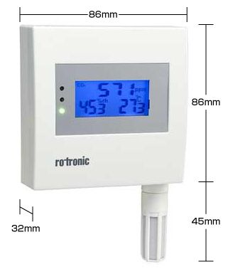 CO2･温湿度変換器　CF1-Rシリーズの寸法