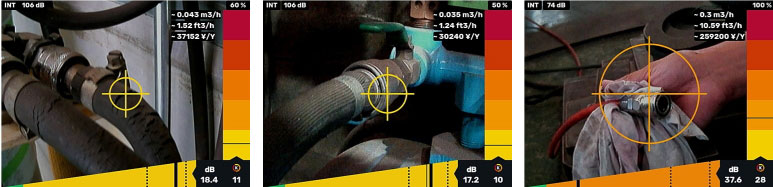 圧縮空気漏れ箇所をピンポイントで検出する超音波カメラ リークディテクターMJ-LKSシリーズ