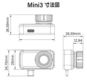 Mini3寸法図