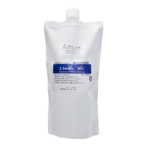 KCL溶液 500mL 塩化カリウム溶液 電極保存液 3.3mol/3mol