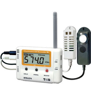 照度・紫外線・温度湿度ワイヤレスデータロガーRTR-574/RTR-574-S