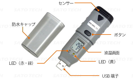 USB温度データロガーMJ-UDL-10