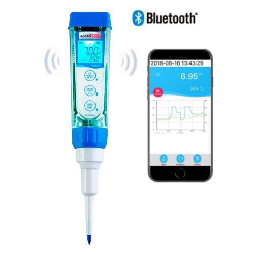 Bluetooth対応突き刺し型pH計 HJ-PH60S-Z サトテック
