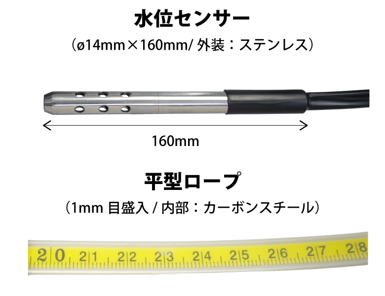 ロープ式水位計 HJ-WLR