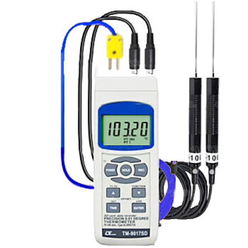 2ch温度計データロガーTM-9017SD（測温抵抗体/熱電対）
