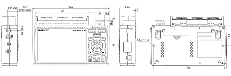 GL860本体寸法図