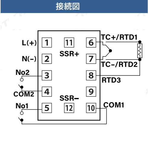 デジタル温度調節器 HJ-TC544（熱電対/測温抵抗体）