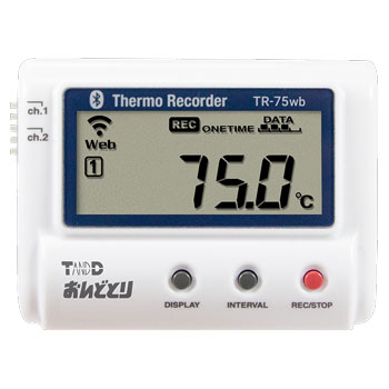 おんどとり TR-75wb/TR-75nw 温度データロガー熱電対対応 