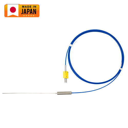 シースK熱電対フッ素樹脂モールド 直径1.0mm (耐薬品/耐腐食)