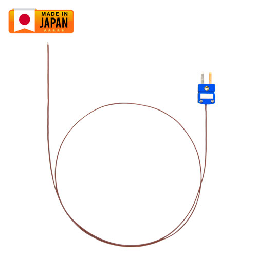 ローコスト先端溶接T熱電対 フッ素樹脂被覆 STT-CN20Fシリーズ 素線径0.2mm [Jセンサ]